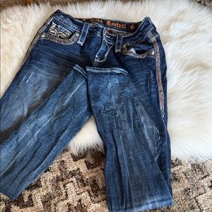 Embellished Blue Jeans